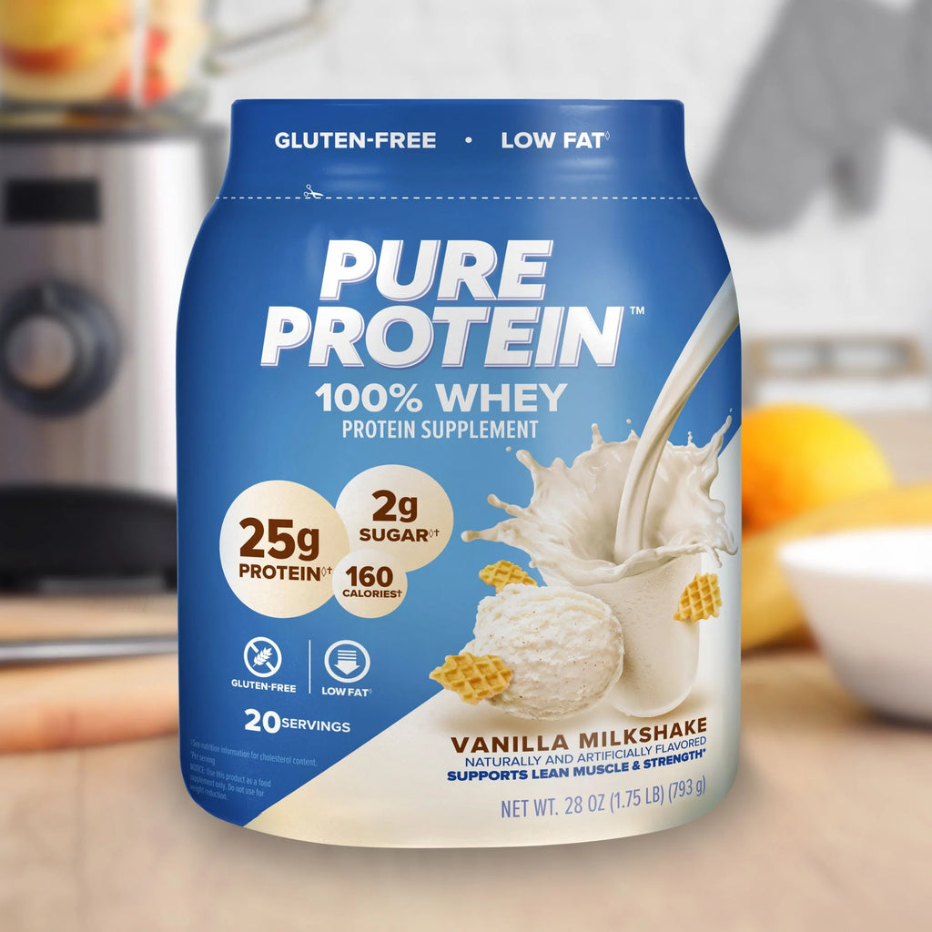 Indulge in Delicious Vanilla Cream Whey Protein Powder - 25G Protein per Serving, 1.75 Lbs