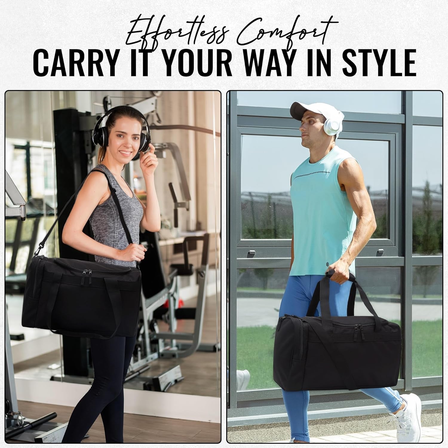 Heavy Duty Multi Pocket Durable Sports Gym Equipment Travel Duffel Bag