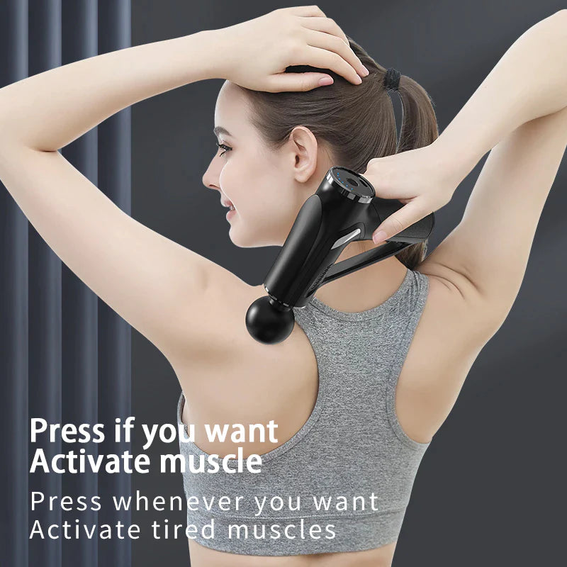 SITUOFUN 32-Level Deep Tissue Massage Gun - Ultimate Pain Relief & Relaxation for Neck, Back, and Body
