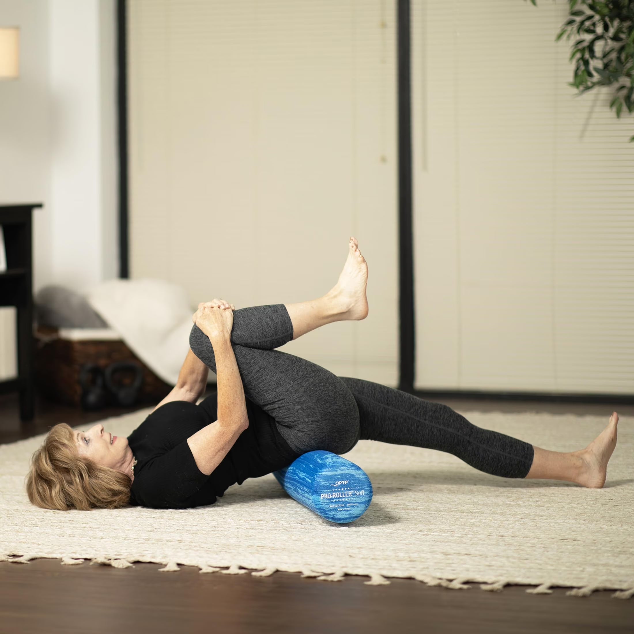 Pro-Roller Soft Density Foam Roller - Ideal for Physical Therapy, Pilates, Yoga, and Muscle Recovery - 36" x 6" Blue Foam Roller