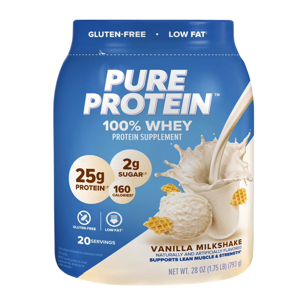 Indulge in Delicious Vanilla Cream Whey Protein Powder - 25G Protein per Serving, 1.75 Lbs