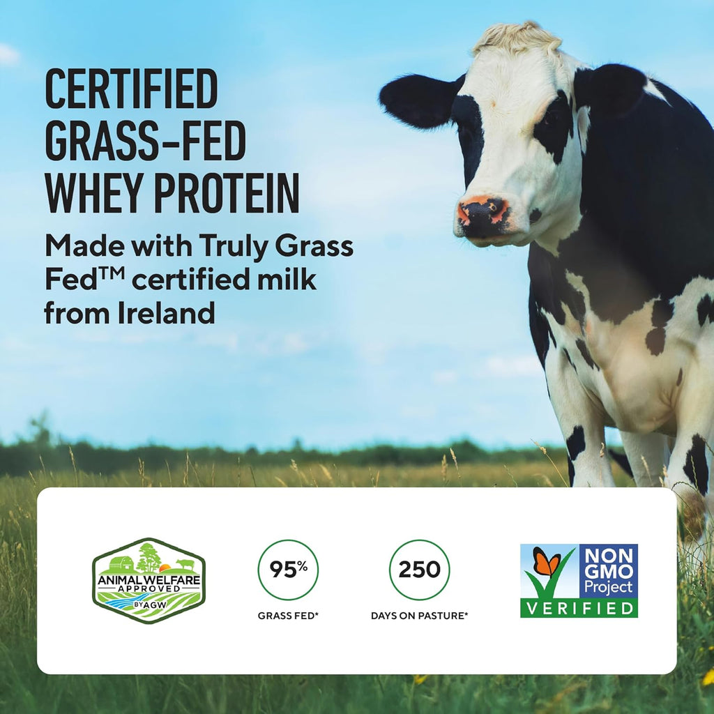 Premium Grass-Fed Whey Isolate Protein Powder (Chocolate, 60 Servings) - Low Calorie, Non-GMO, Sugar-Free, Lactose & Gluten Free, All-Natural Fuel for Your Fitness Goals
