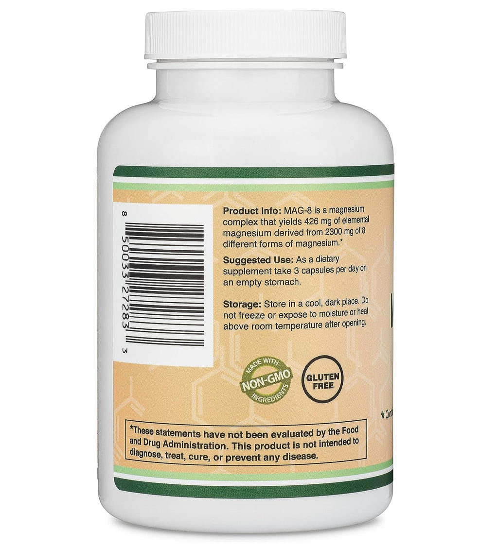 Magnesium Complex Supplement - 180 Caps for Joint Health & Relaxation Support - 2300mg Formula