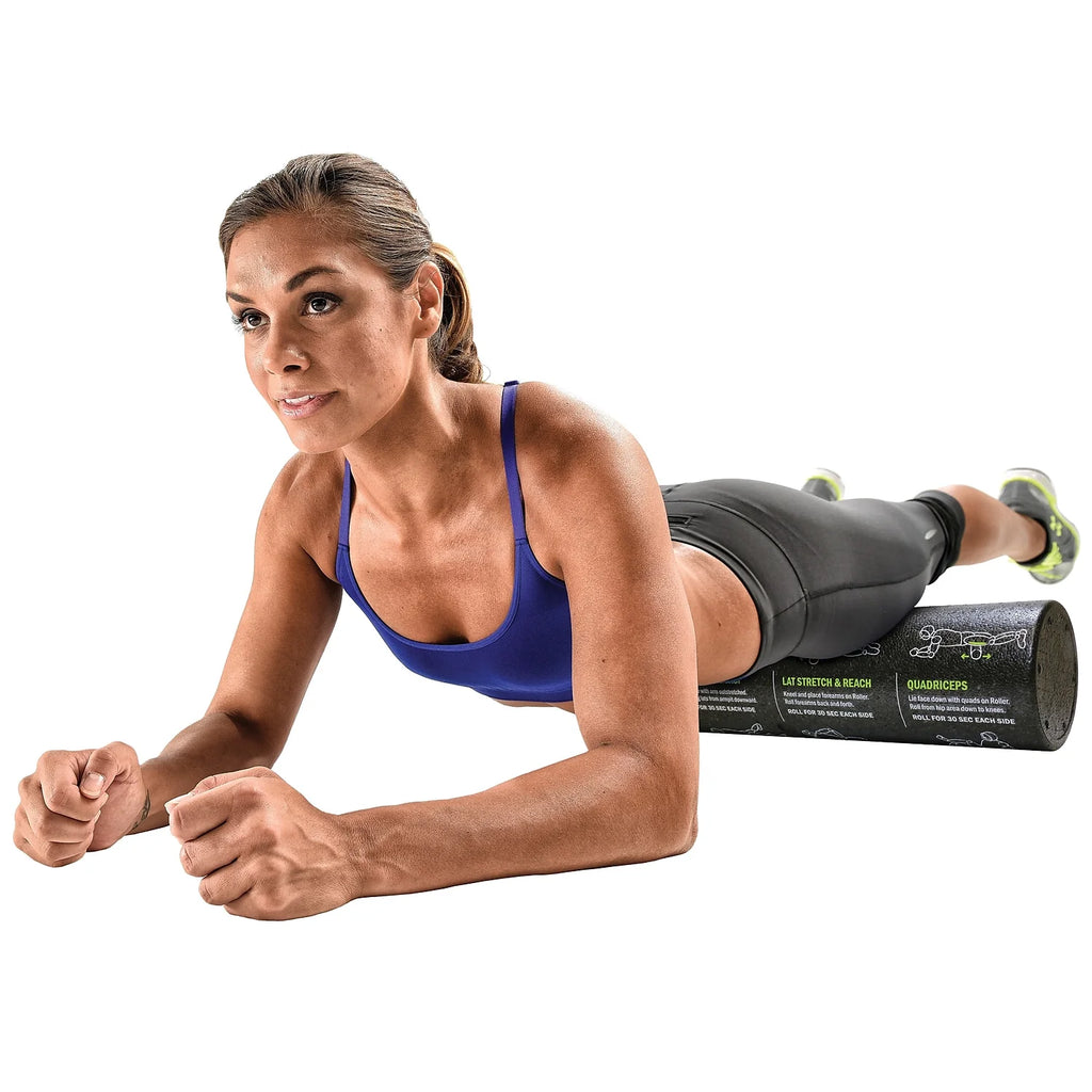 High-Density Foam Massage Roller with 12 Guided Exercises for Ultimate Muscle Relief