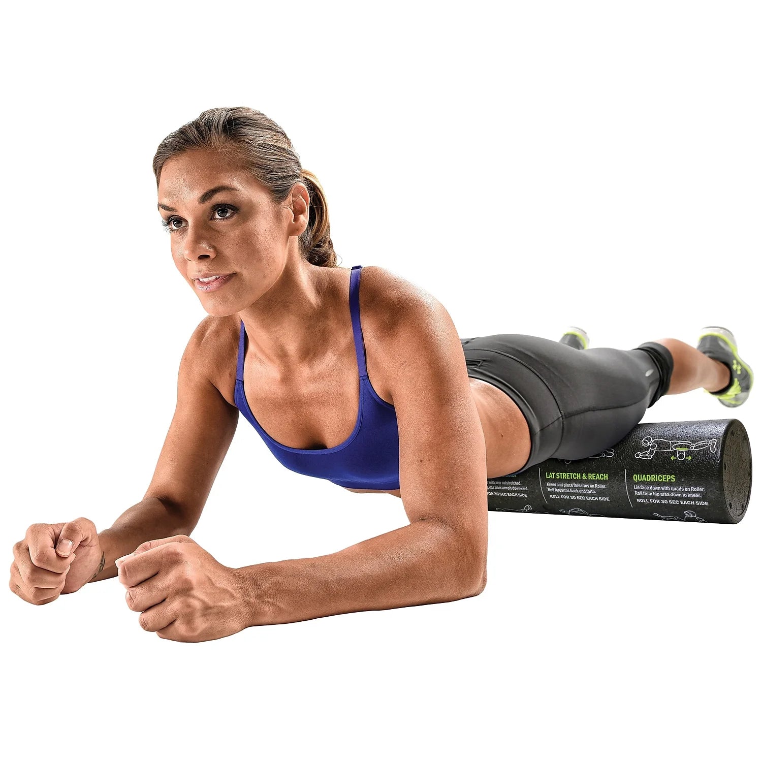 High-Density Foam Massage Roller with 12 Guided Exercises for Ultimate Muscle Relief