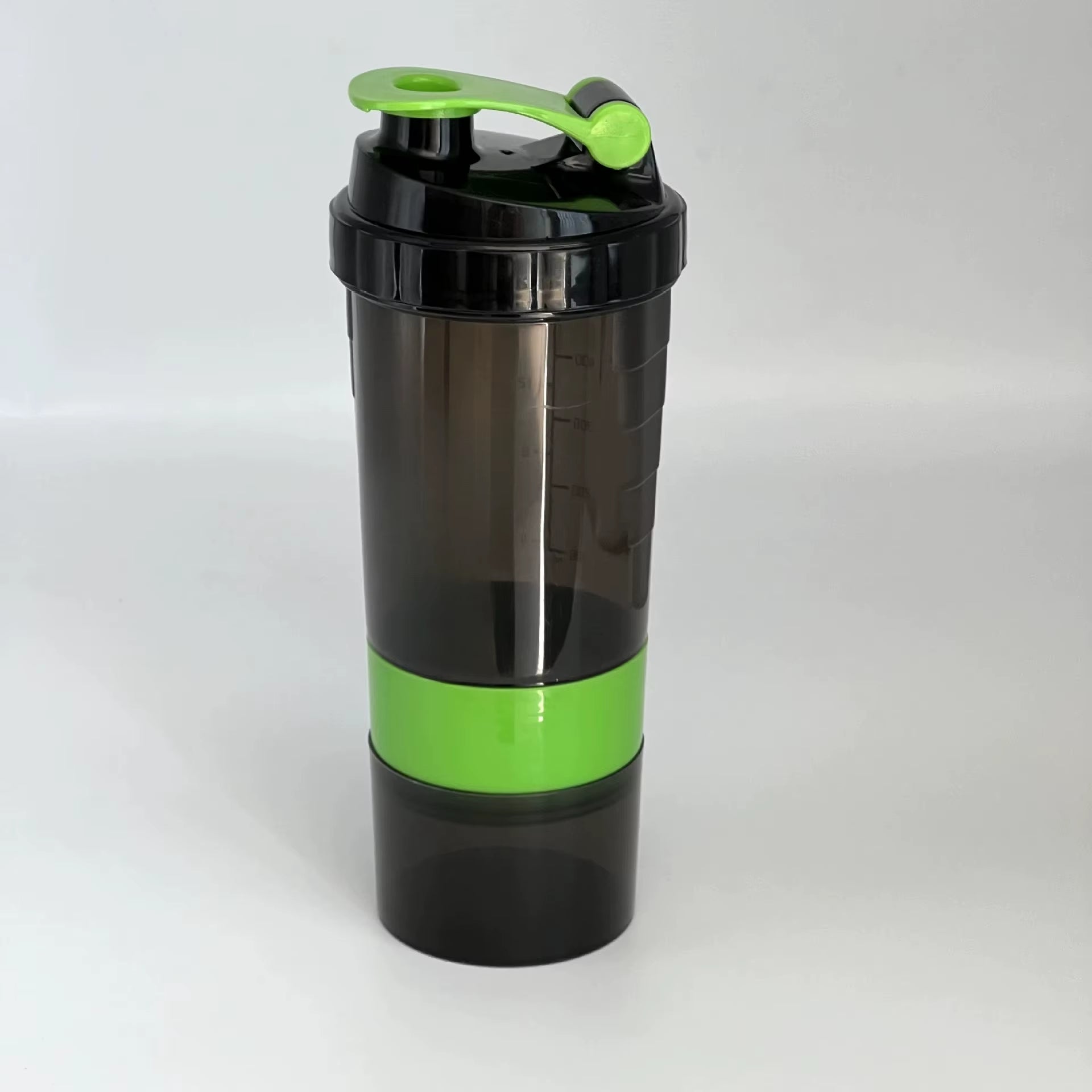 3 Layers Shaker Protein Bottle Powder Shake Cup Water Bottle Plastic Mixing Cup Body Building Exercise Bottle