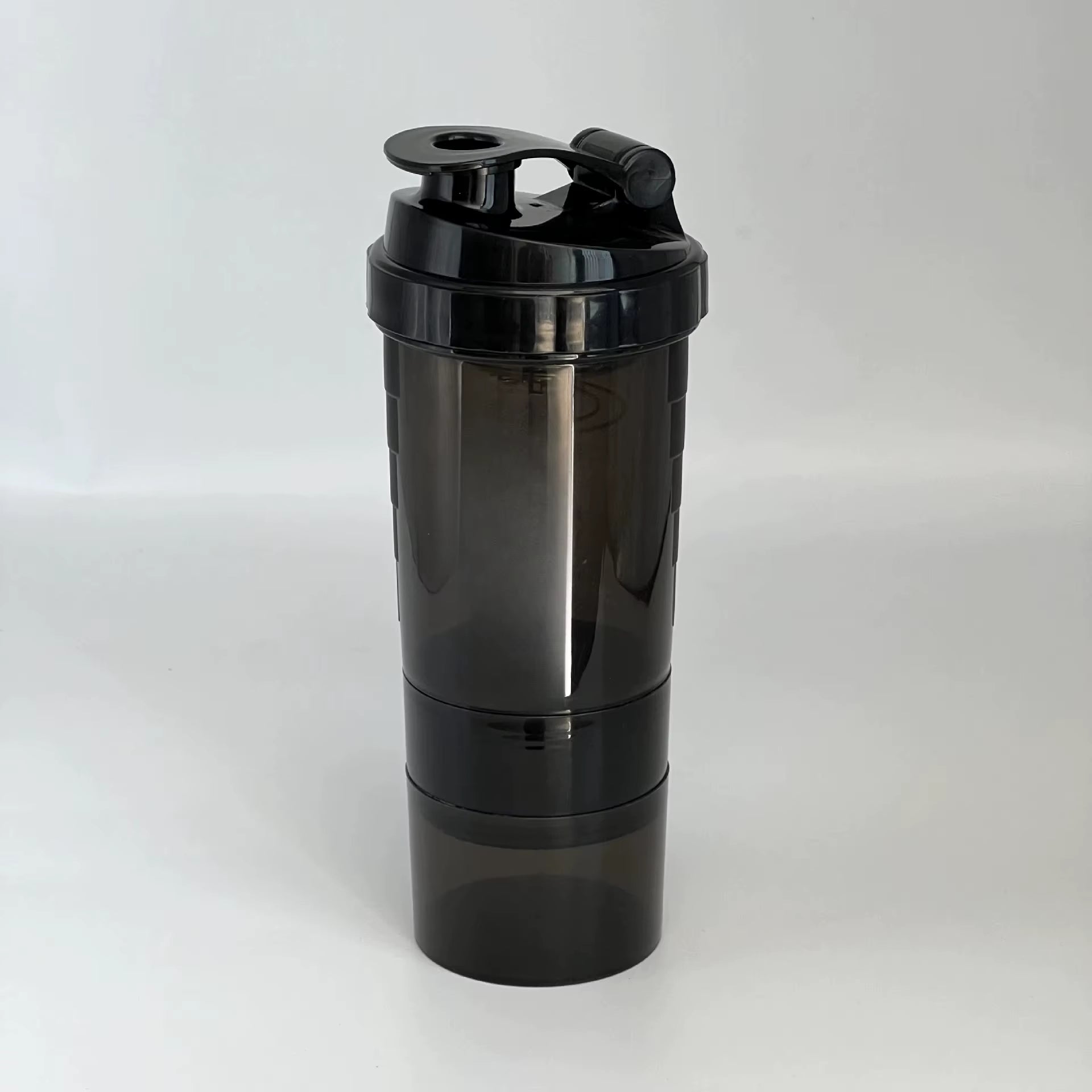3 Layers Shaker Protein Bottle Powder Shake Cup Water Bottle Plastic Mixing Cup Body Building Exercise Bottle