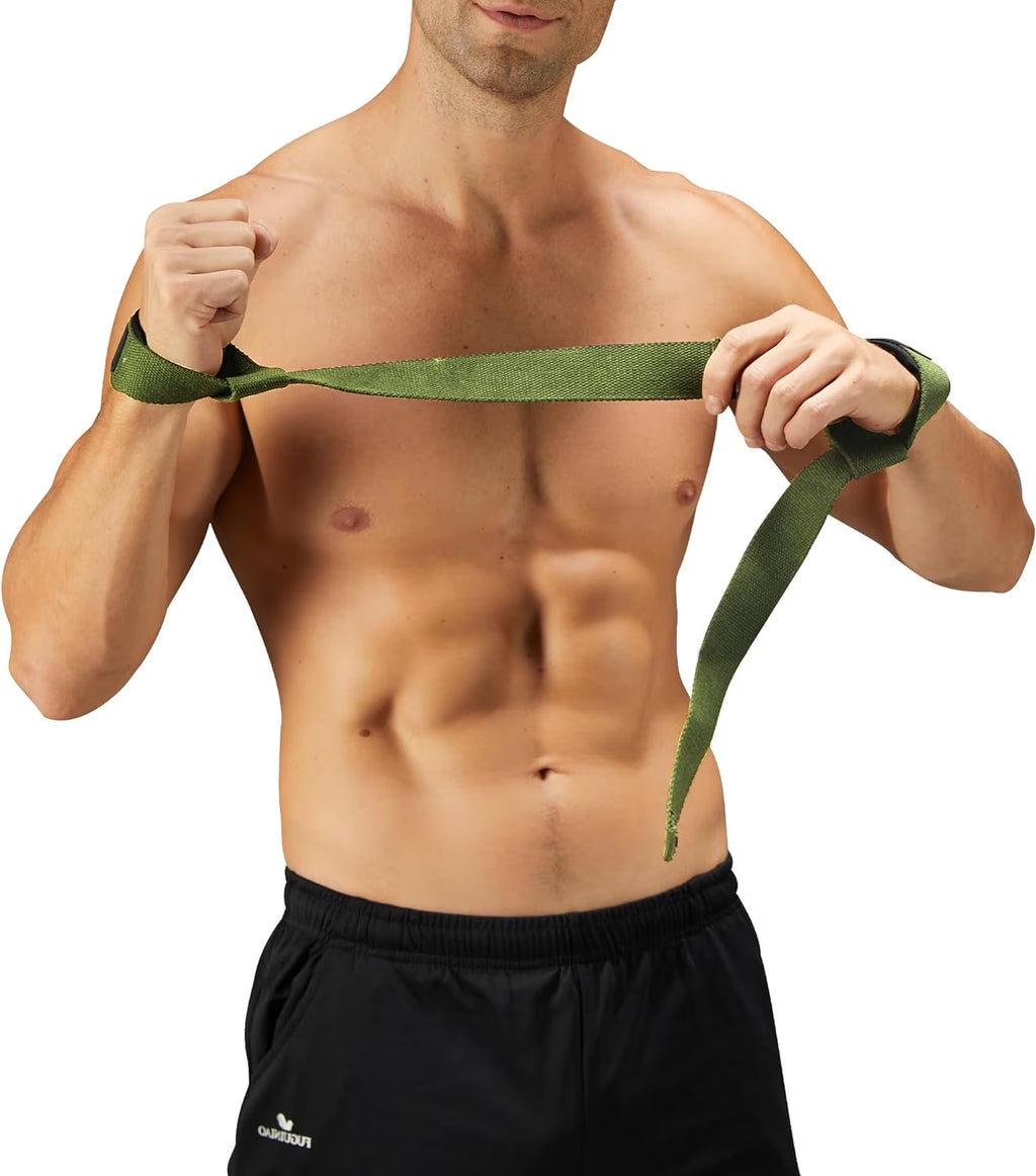 Weightlifting Wrist Straps – 2-Pack Adjustable Padded Neoprene Lifting Straps for Gym, for Men & Women