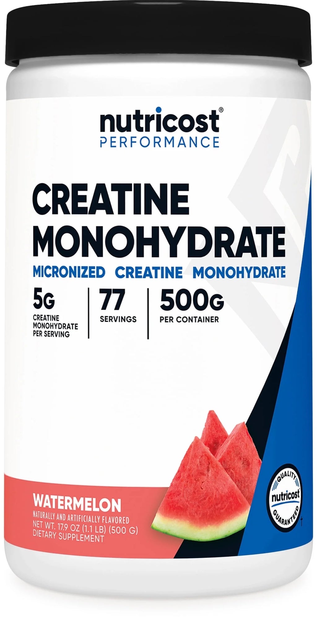 Delicious Watermelon Creatine Monohydrate Powder - 500g Micronized Vegan Supplement - Non-GMO & Gluten-Free Energy Boost!