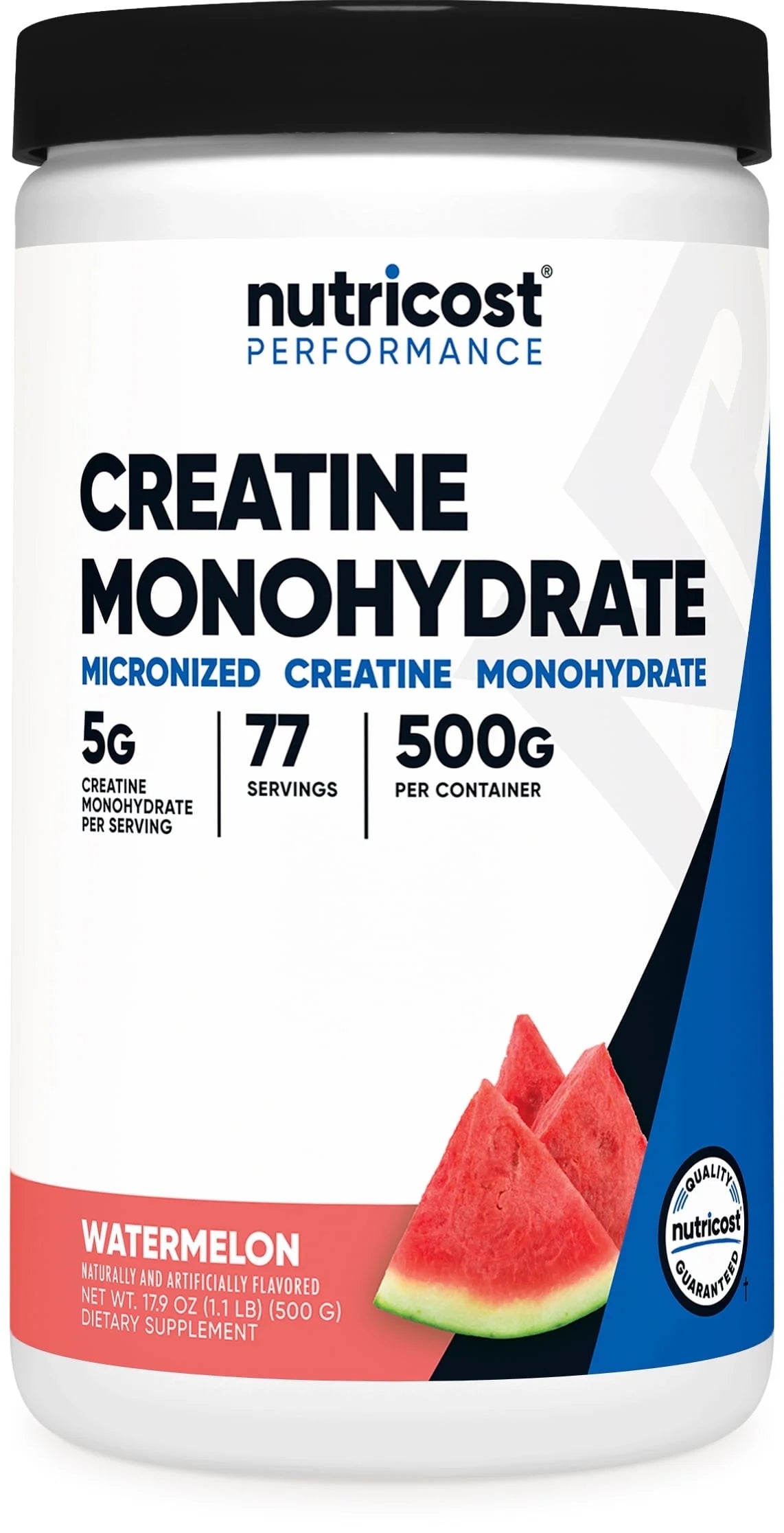 Delicious Watermelon Creatine Monohydrate Powder - 500g Micronized Vegan Supplement - Non-GMO & Gluten-Free Energy Boost!