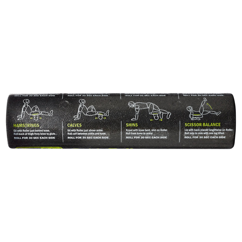 High-Density Foam Massage Roller with 12 Guided Exercises for Ultimate Muscle Relief