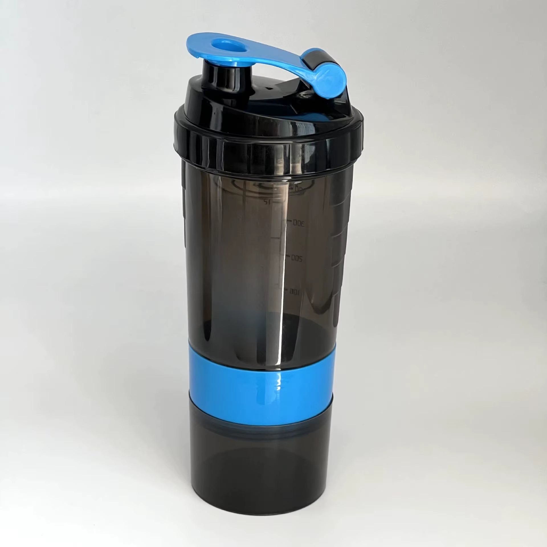 3 Layers Shaker Protein Bottle Powder Shake Cup Water Bottle Plastic Mixing Cup Body Building Exercise Bottle