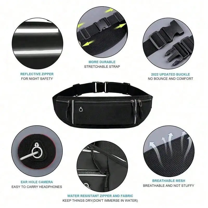 Ultimate Running Waist Bag - Stylish Sports Belt for Phones & Essentials - Ideal for All Athletes!
