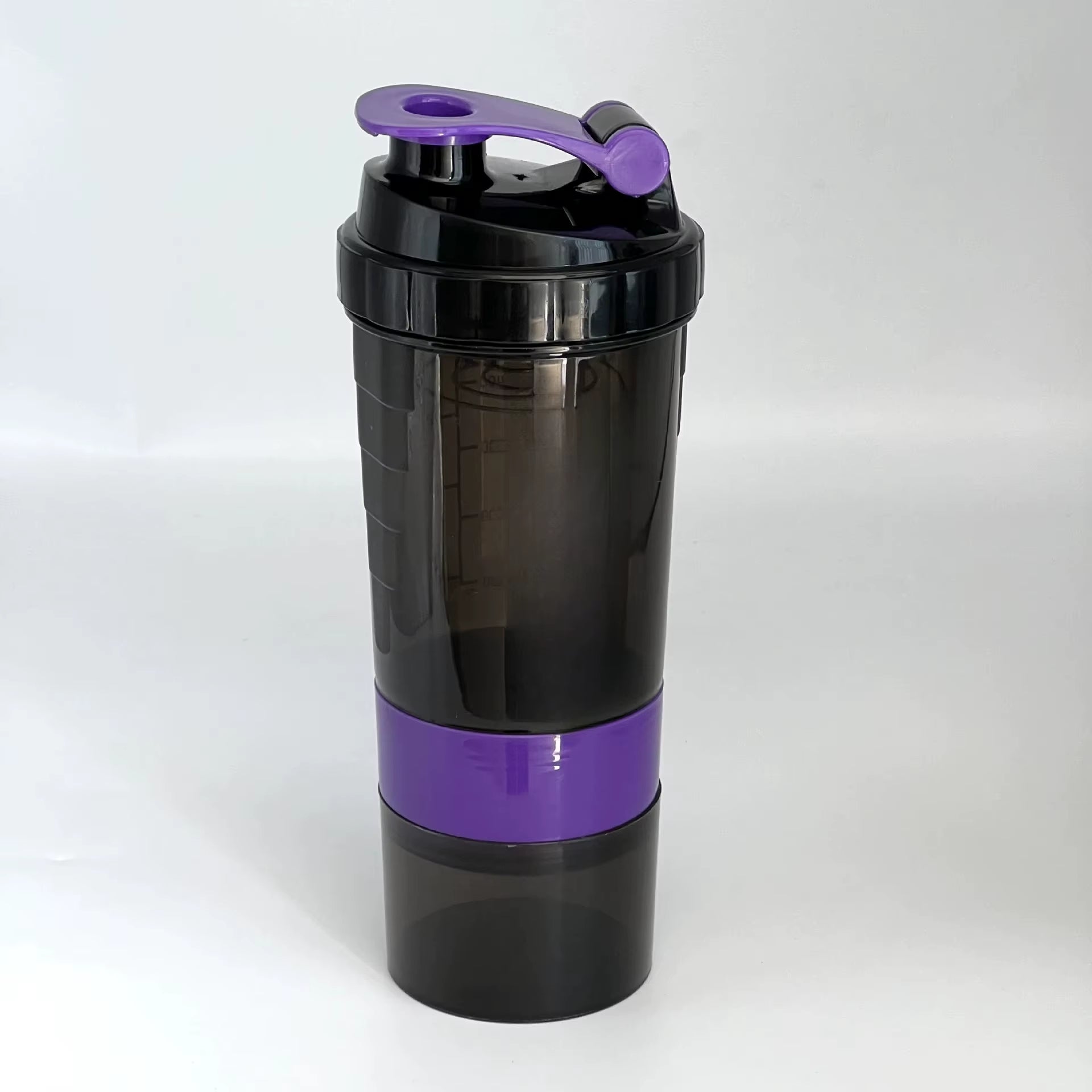 3 Layers Shaker Protein Bottle Powder Shake Cup Water Bottle Plastic Mixing Cup Body Building Exercise Bottle