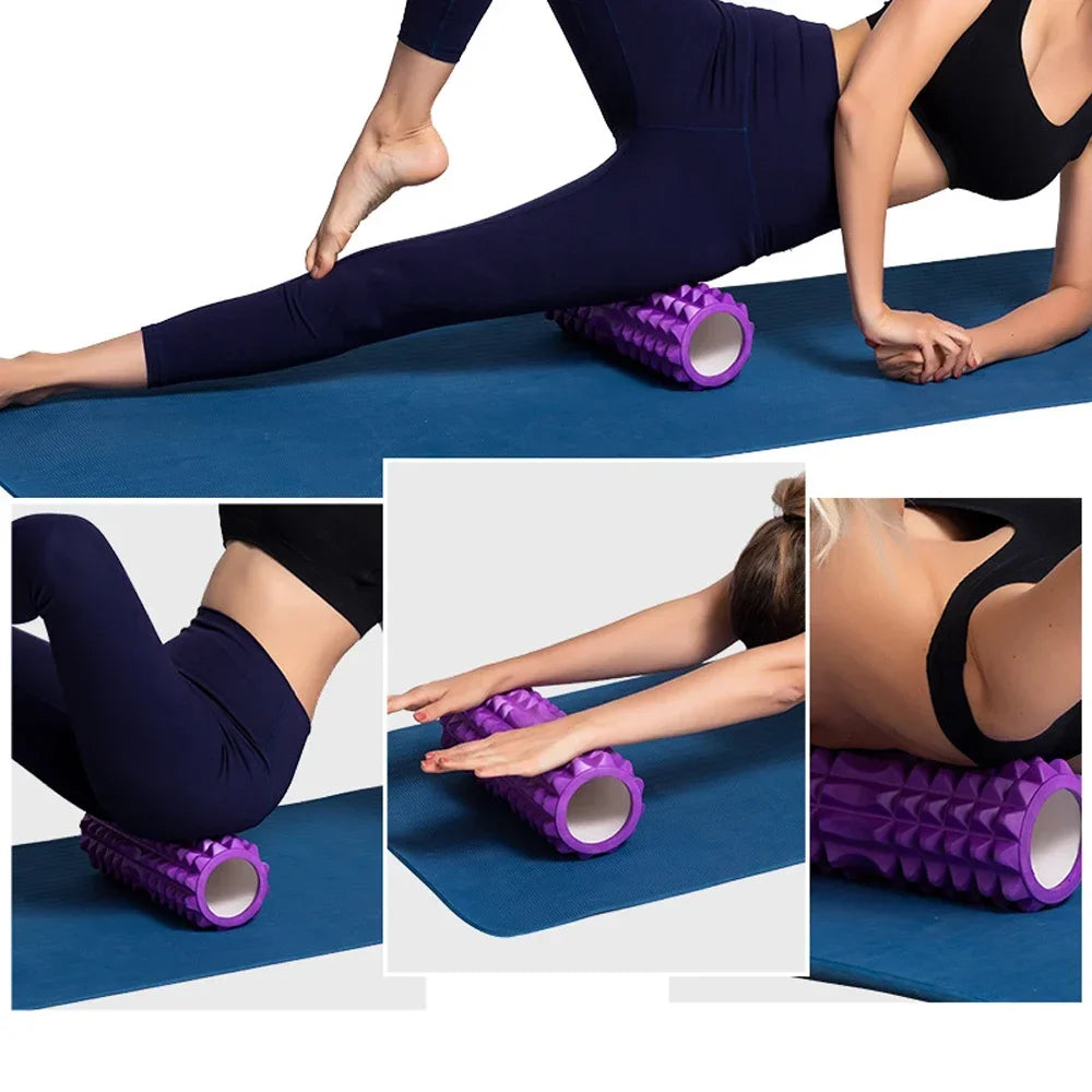 Foam Massage Roller - Hollow Yoga Column for Muscle Relief, Physiotherapy & Sports Rehab