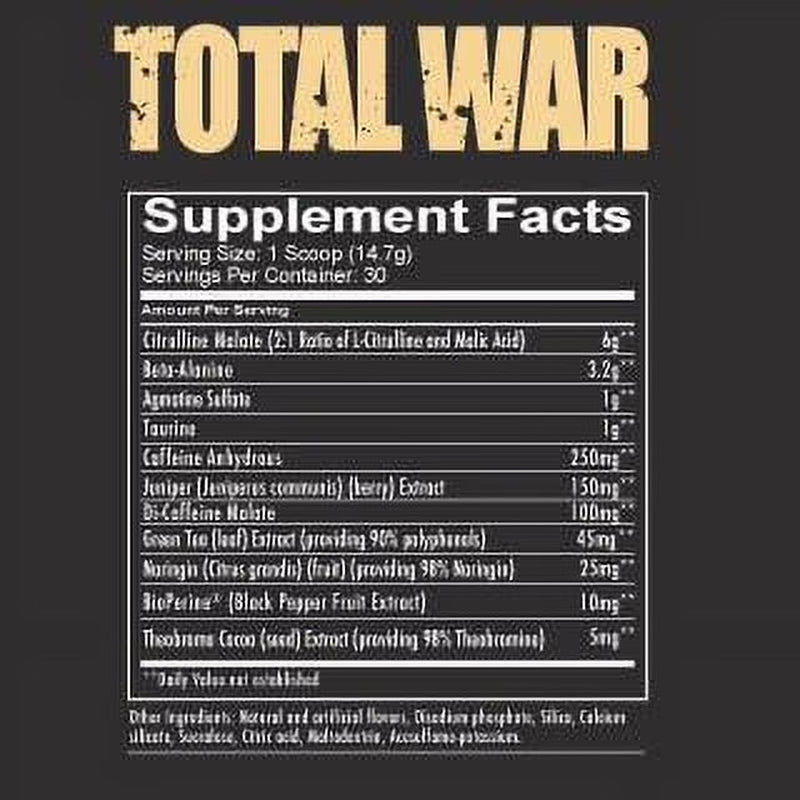 Total War Strawberry Kiwi Pre-Workout Powder - Unleash Energy & Focus with 30 Powerful Servings!