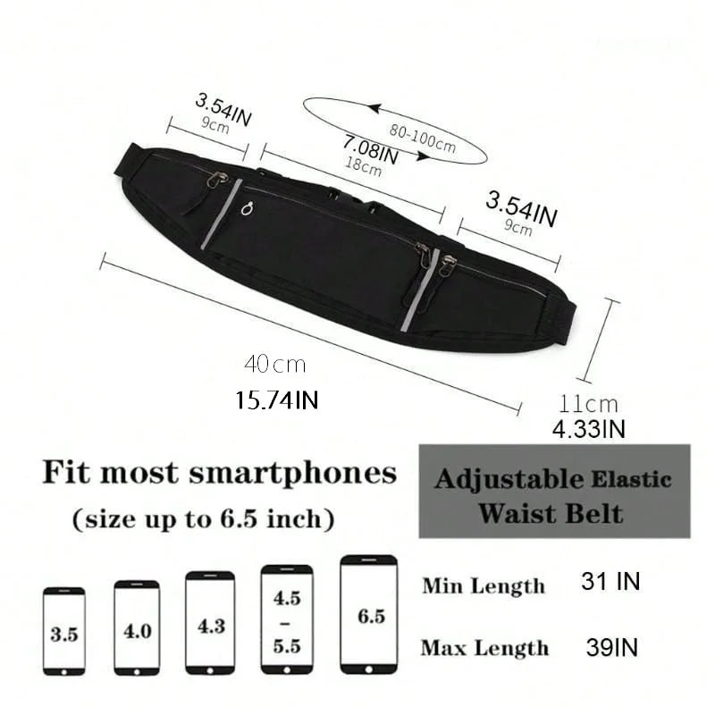 Ultimate Running Waist Bag - Stylish Sports Belt for Phones & Essentials - Ideal for All Athletes!