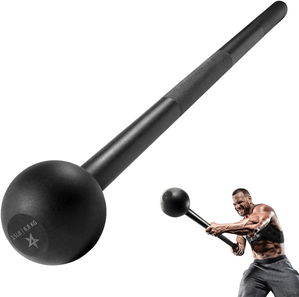 Versatile Steel Mace Bell for Comprehensive Full Body Workouts - Available in Weights from 5 to 30 LB