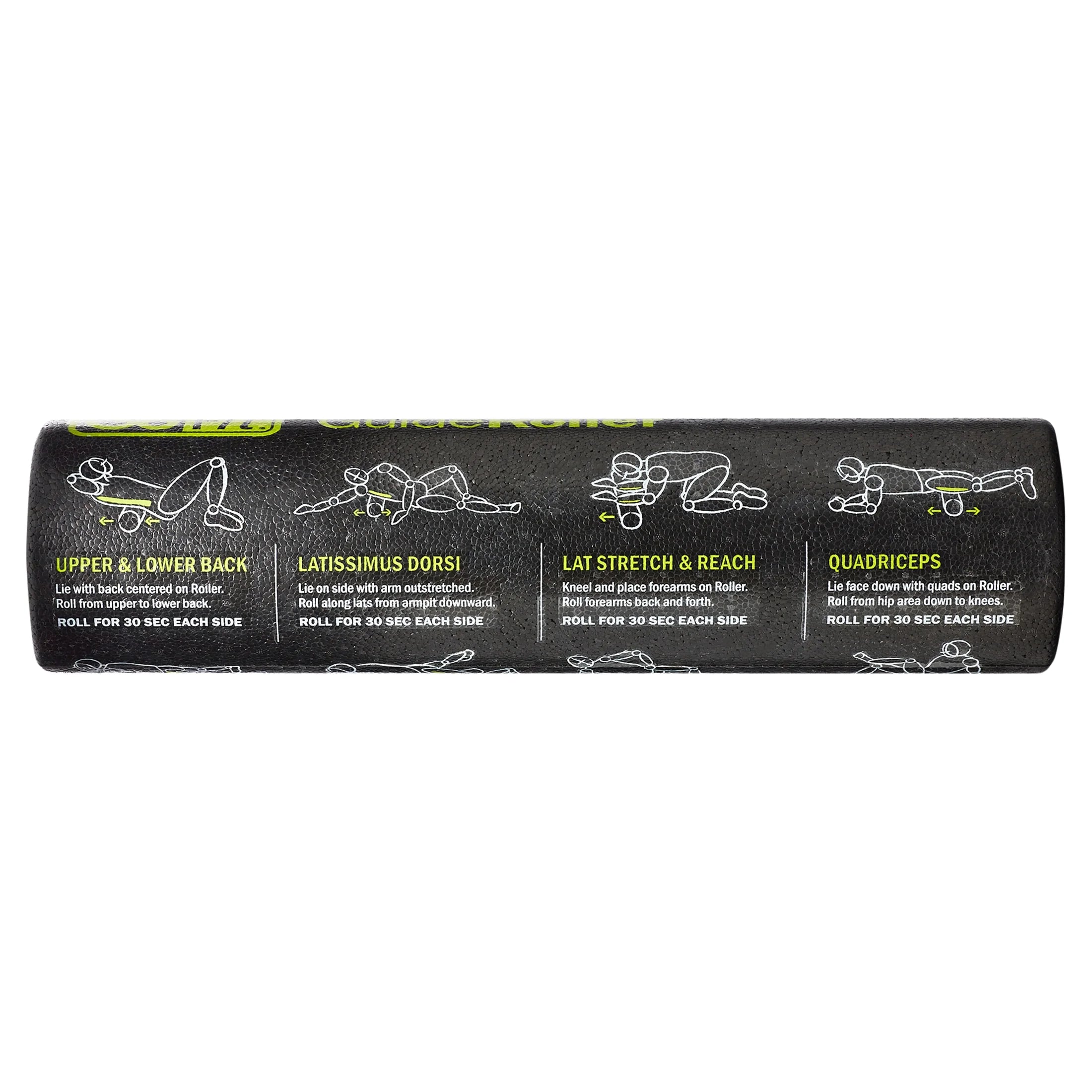 High-Density Foam Massage Roller with 12 Guided Exercises for Ultimate Muscle Relief