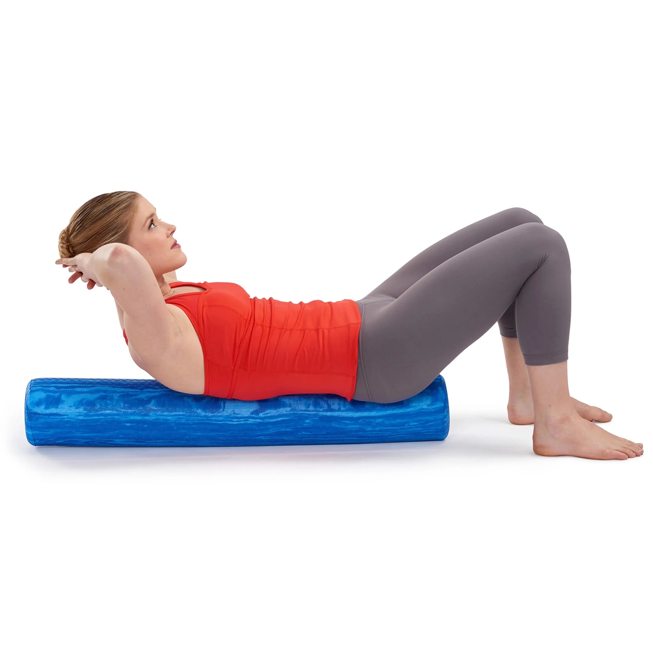 Pro-Roller Soft Density Foam Roller - Ideal for Physical Therapy, Pilates, Yoga, and Muscle Recovery - 36" x 6" Blue Foam Roller