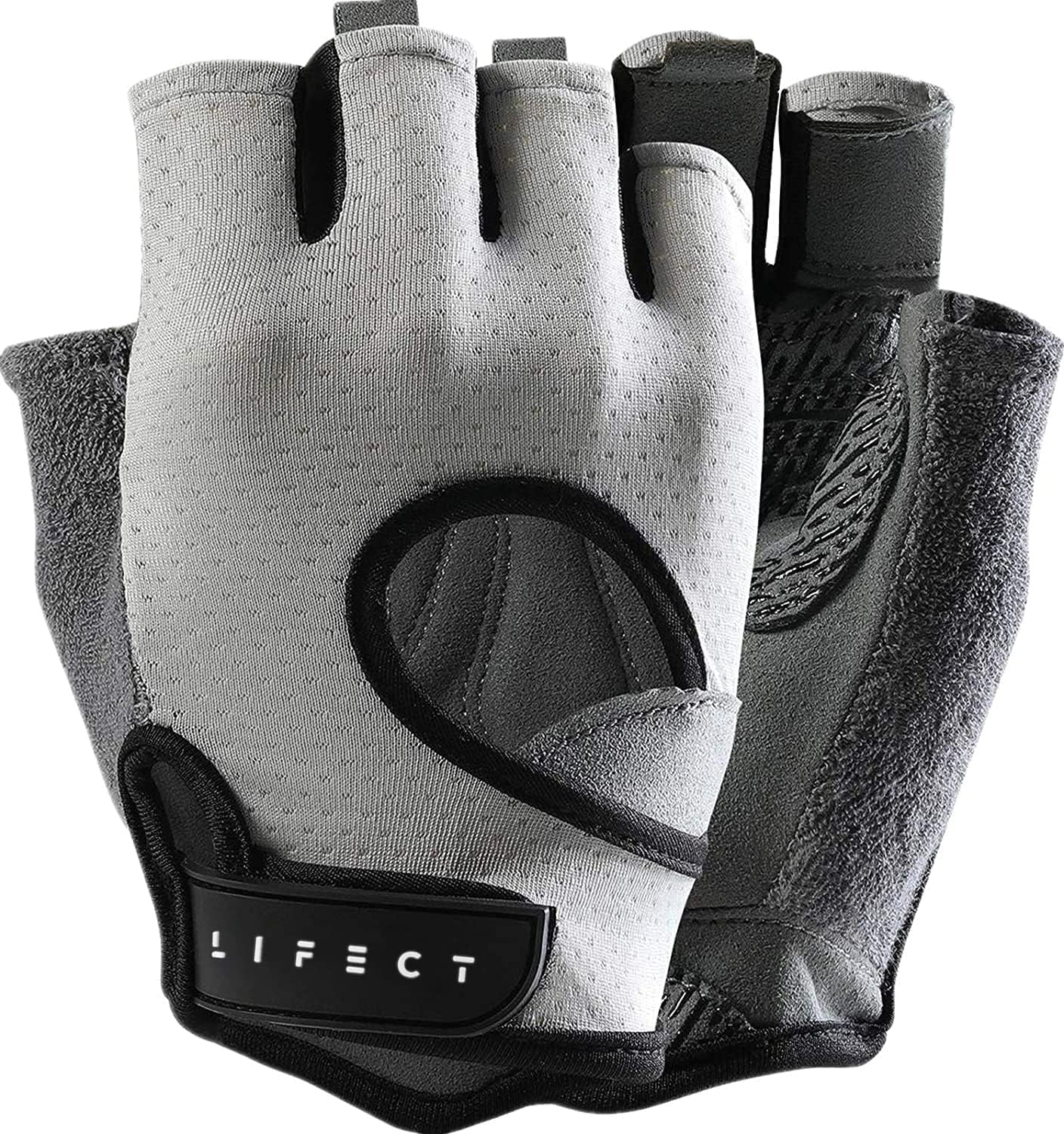 Freedom Workout Gloves - Premium Fingerless Weight Lifting Gloves for Powerlifting & Gym - Unisex Design with Curved Open Back for Ultimate Comfort and Performance