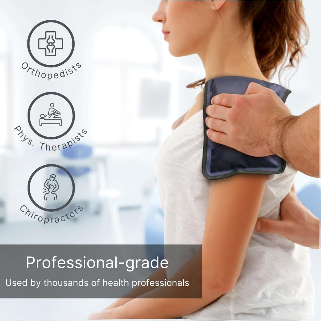 Flexikold Gel Ice Packs - Reusable Knee Wraps for Injury & Pain Relief - 2PK