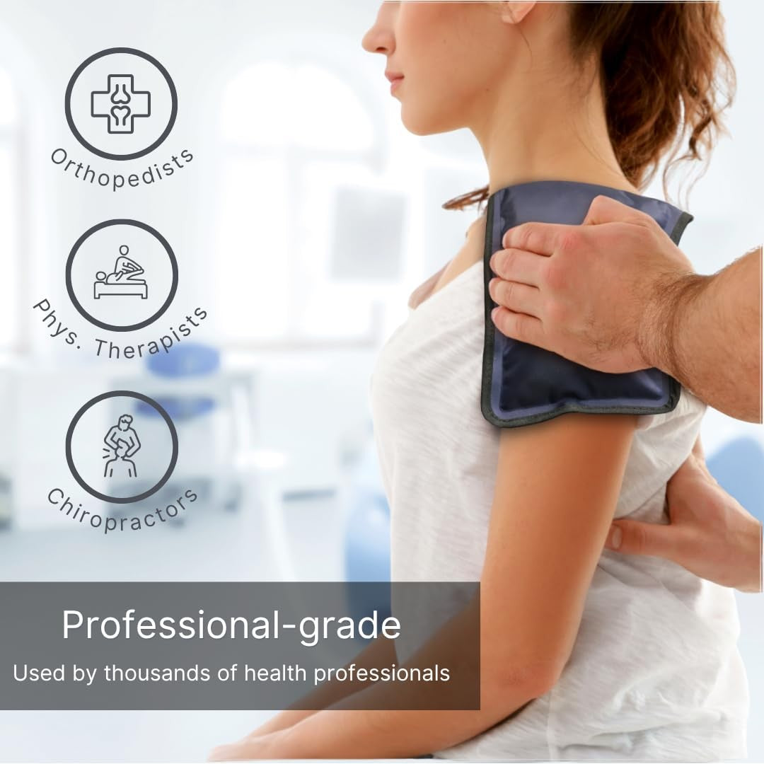 Flexikold Gel Ice Packs - Reusable Knee Wraps for Injury & Pain Relief - 2PK