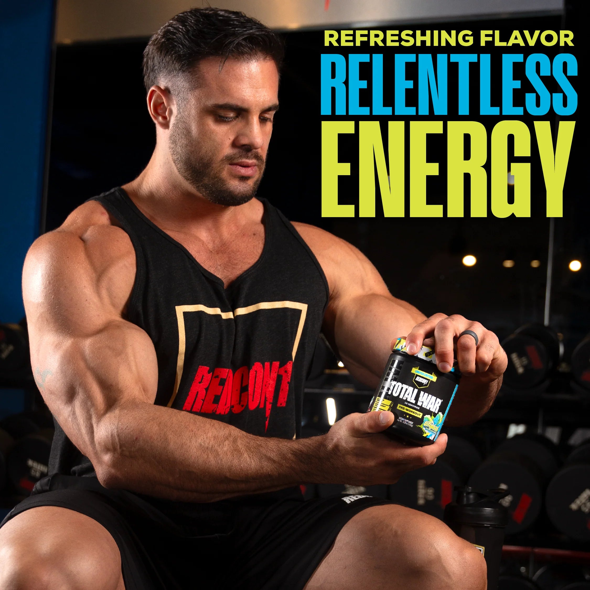 Ignite Your Workout with TOTAL WAR Preworkout Energy Booster!
