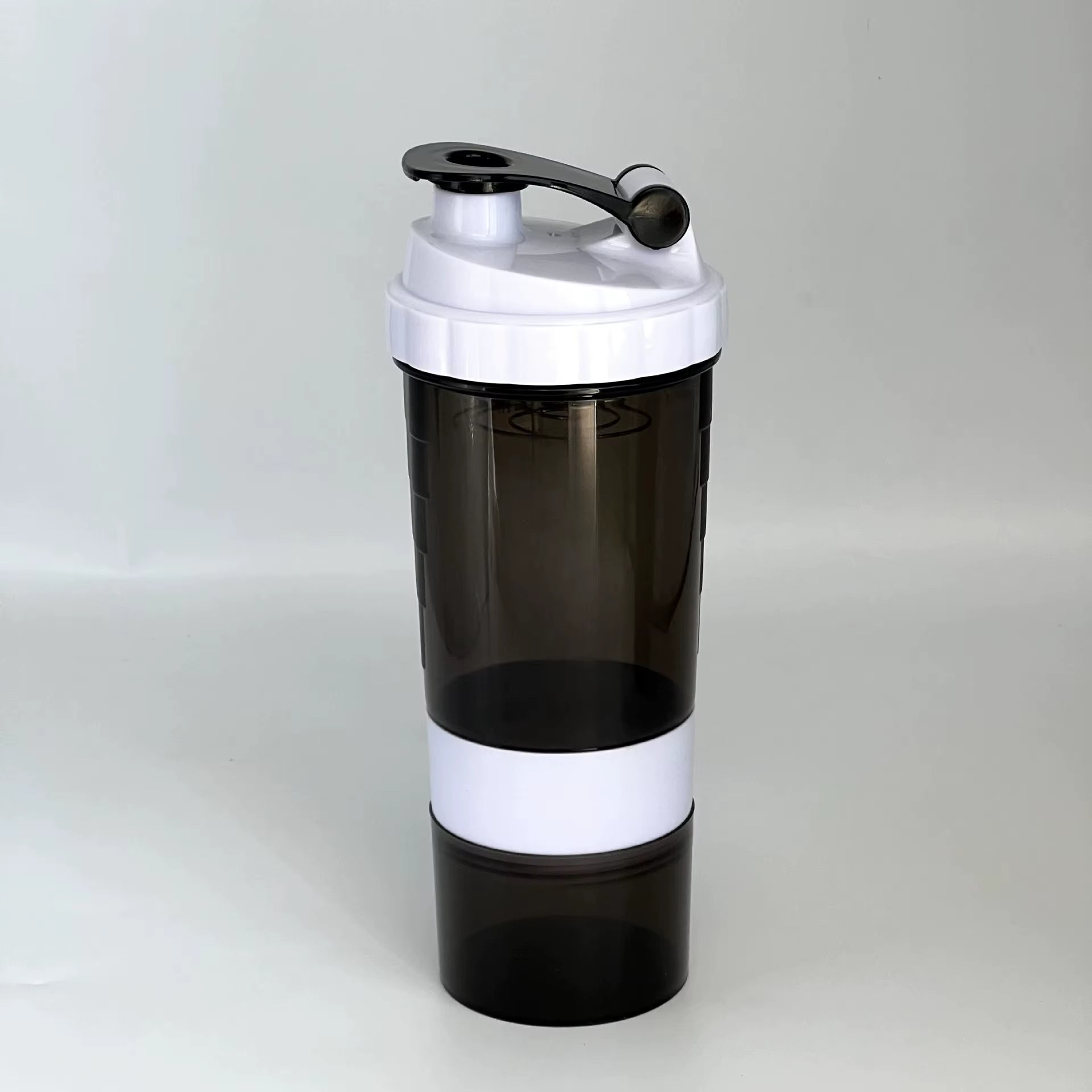 3 Layers Shaker Protein Bottle Powder Shake Cup Water Bottle Plastic Mixing Cup Body Building Exercise Bottle