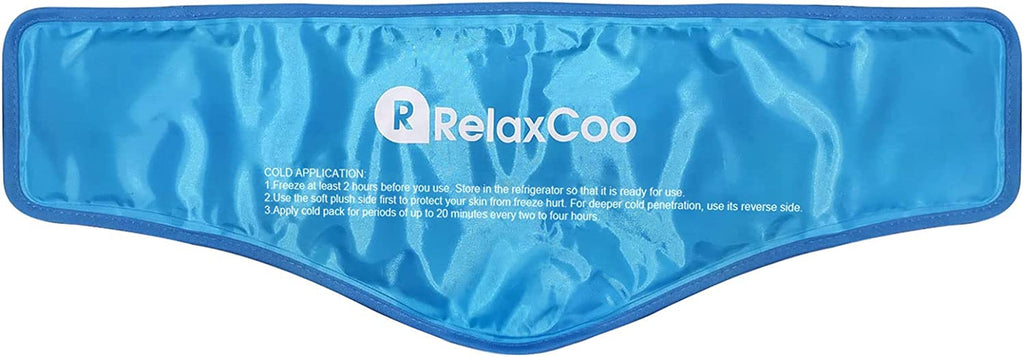 Neck Ice Pack Wrap, Reusable Gel Ice Pack for Neck Shoulders, Cold Compress Ther