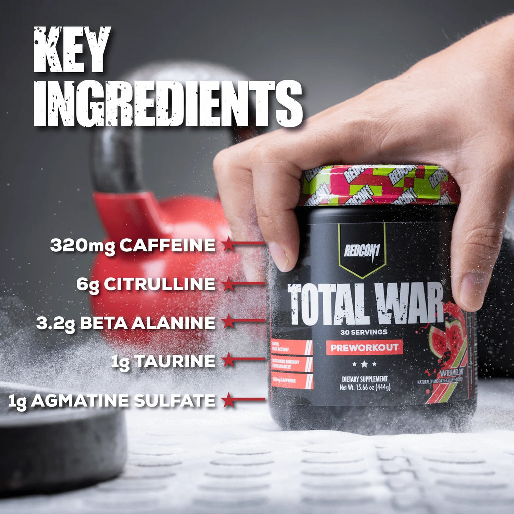 Ignite Your Workout with TOTAL WAR Preworkout Energy Booster!