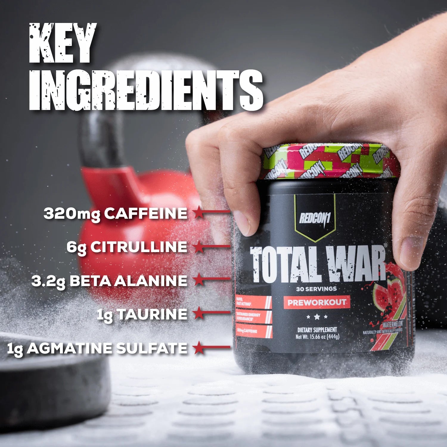 Ignite Your Workout with TOTAL WAR Preworkout Energy Booster!