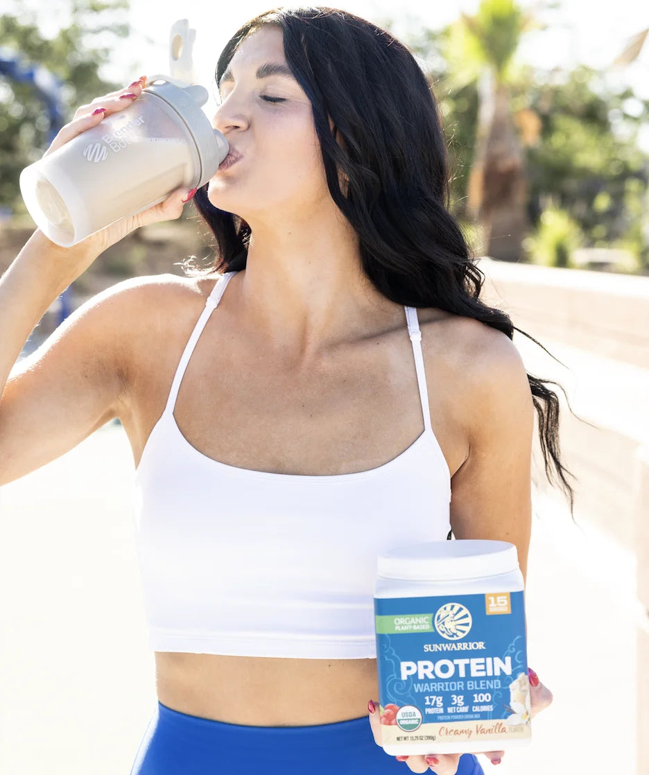 Organic Vanilla Protein Powder - Vegan Superfood, Plant-Based Protein, 13.75oz
