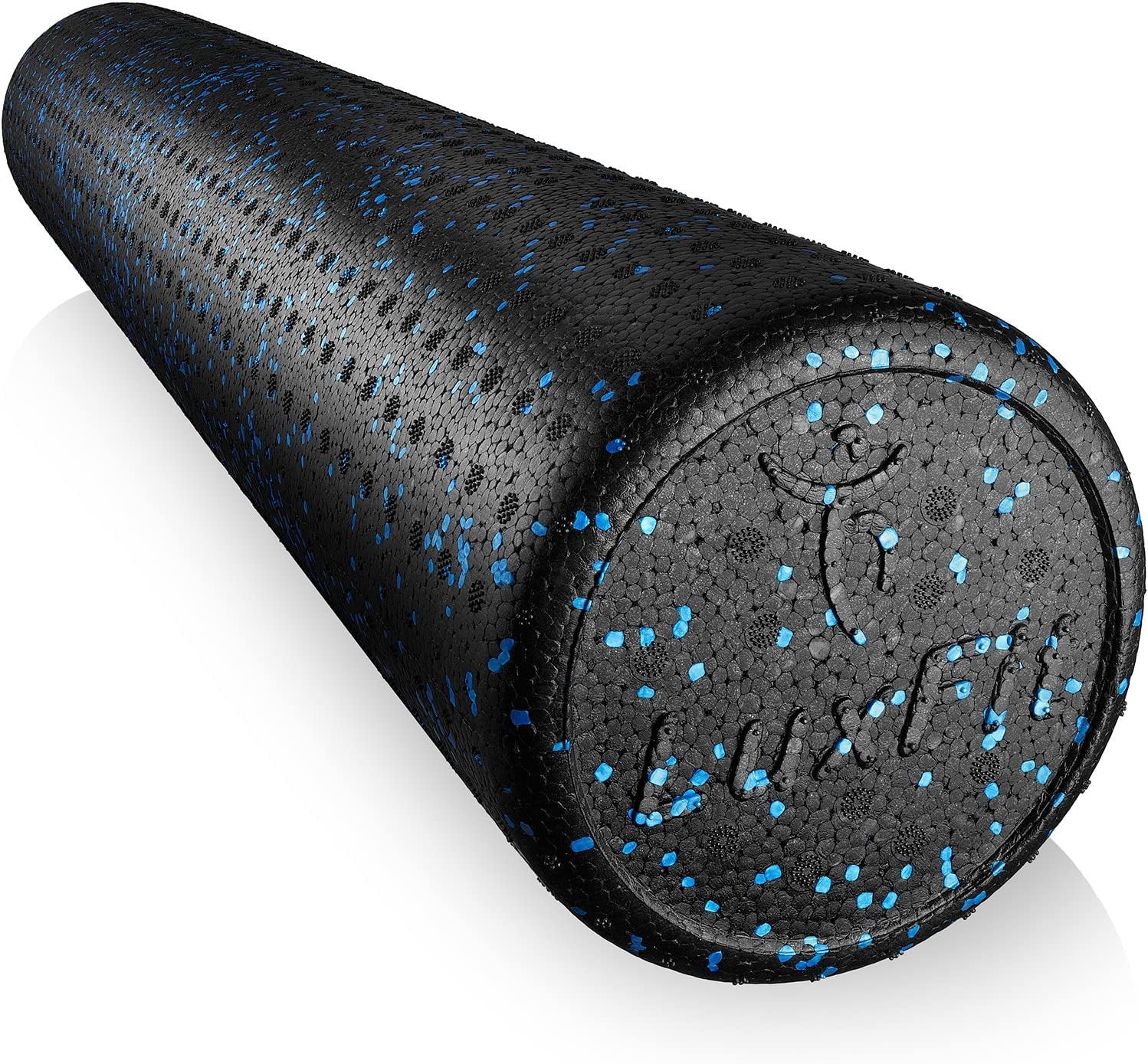 High-Density Speckled Foam Roller for Deep Tissue Massage - 24 Inch Blue Foam Roller with 3 Year Warranty for Physical Therapy and Myofascial Release