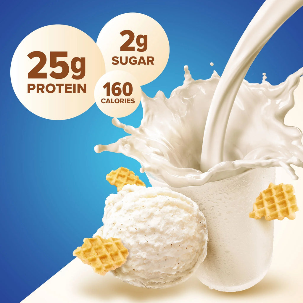 Indulge in Delicious Vanilla Cream Whey Protein Powder - 25G Protein per Serving, 1.75 Lbs