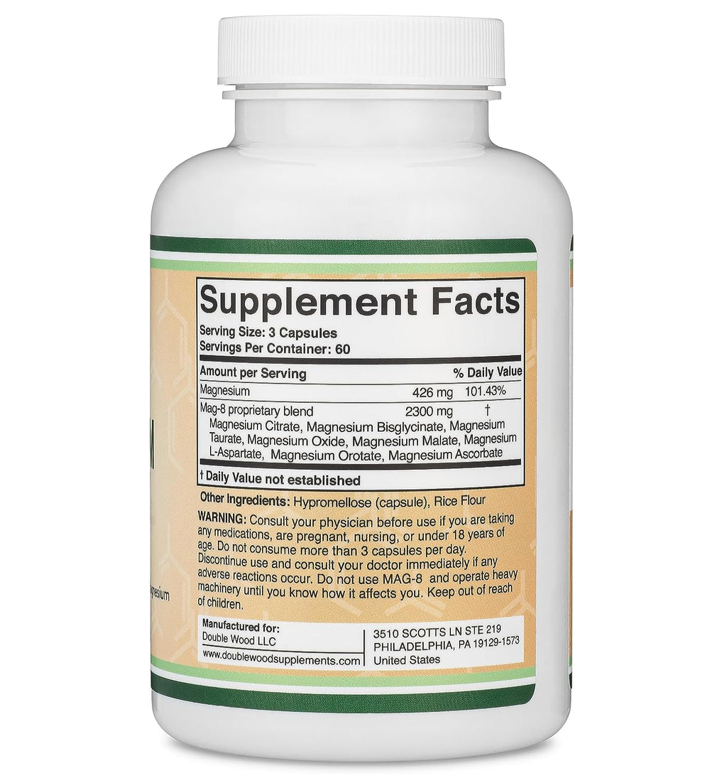 Magnesium Complex Supplement - 180 Caps for Joint Health & Relaxation Support - 2300mg Formula