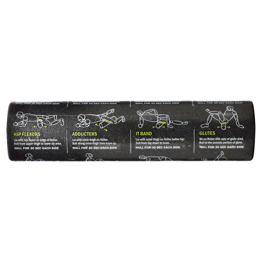 High-Density Foam Massage Roller with 12 Guided Exercises for Ultimate Muscle Relief