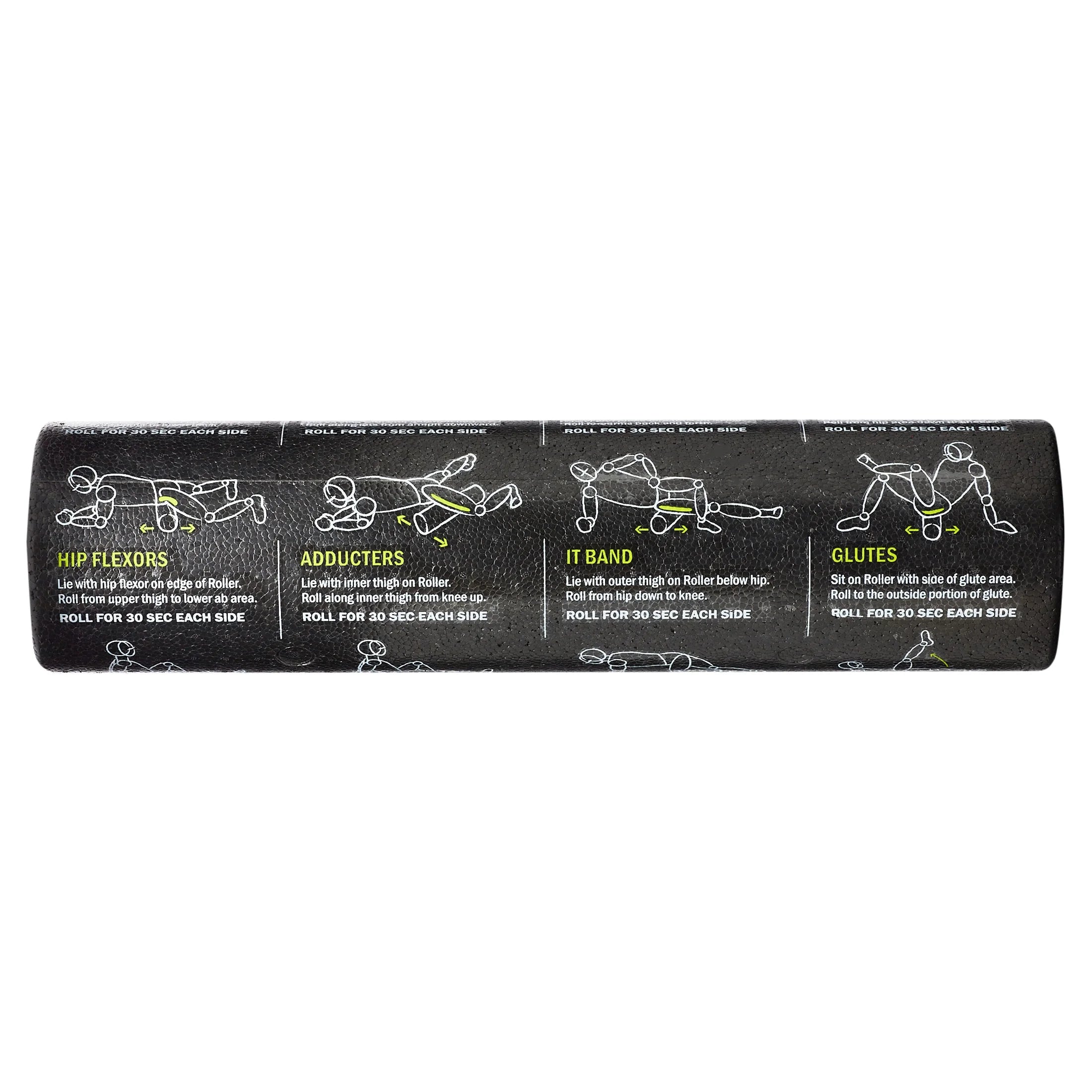 High-Density Foam Massage Roller with 12 Guided Exercises for Ultimate Muscle Relief