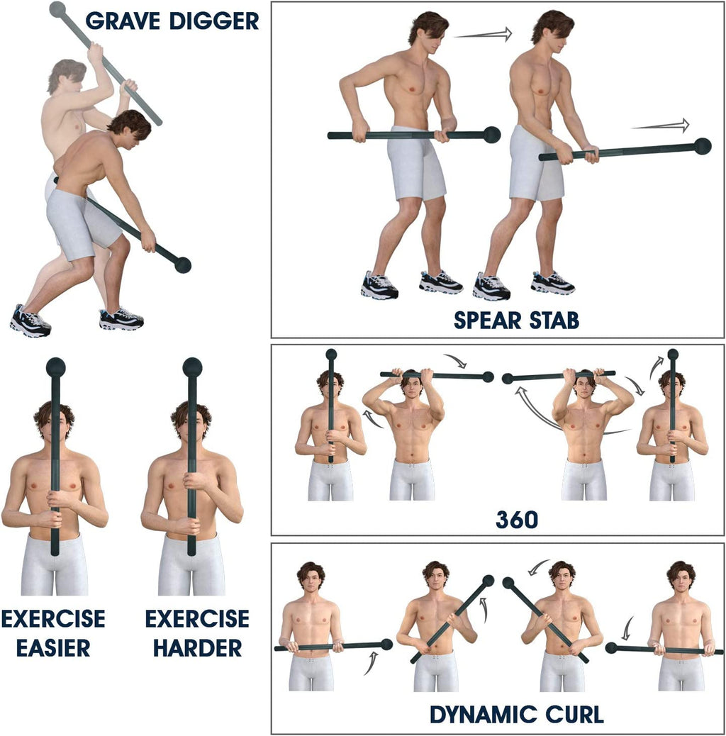 Versatile Steel Mace Bell for Comprehensive Full Body Workouts - Available in Weights from 5 to 30 LB