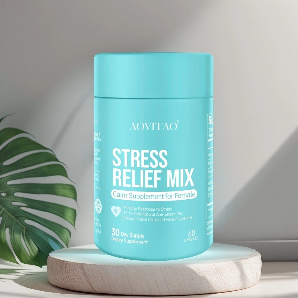 Ashwagandha Women's Supplement with L-Theanine & Magnesium - Stress Relief, Focus & Relaxation Support for Anxiety Relief