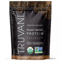 Truvani Organic Vegan Chocolate Protein Powder - 8.75oz, 10 Servings - Gluten-Free, Non-GMO, Dairy-Free Pea Protein